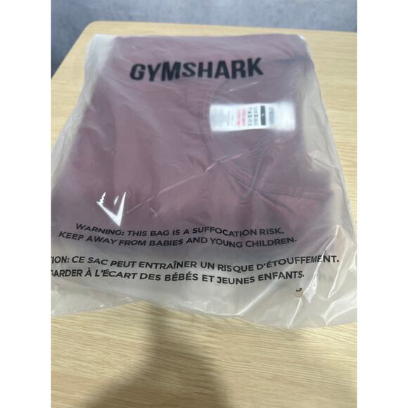 Gymshark Everyday Seamless Gym Crop Top Burgundy Brown Size XL NWT - Picture 6 of 7